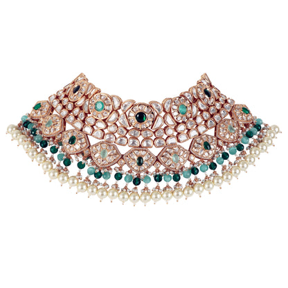 Kundan Necklace Set with Tikka