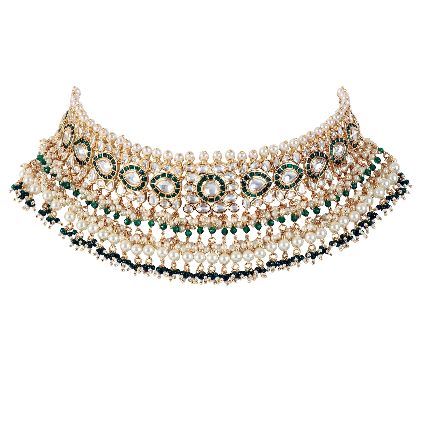 Kundan Necklace Set with Tikka