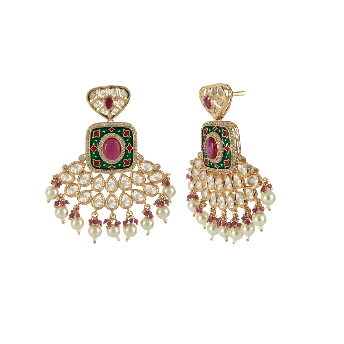 Kundan Necklace Set with Tikka