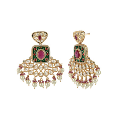 Kundan Necklace Set with Tikka