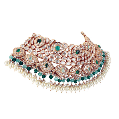 Kundan Necklace Set with Tikka