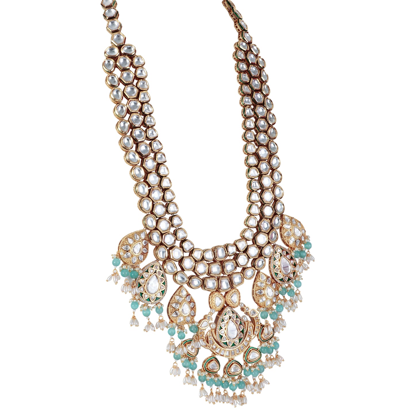 Bridal Kundan Necklace Set with Tikka