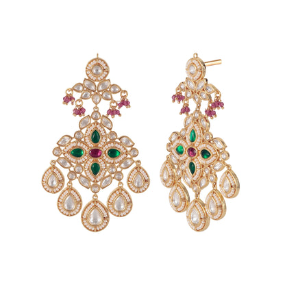 Kundan Necklace Set with Tikka