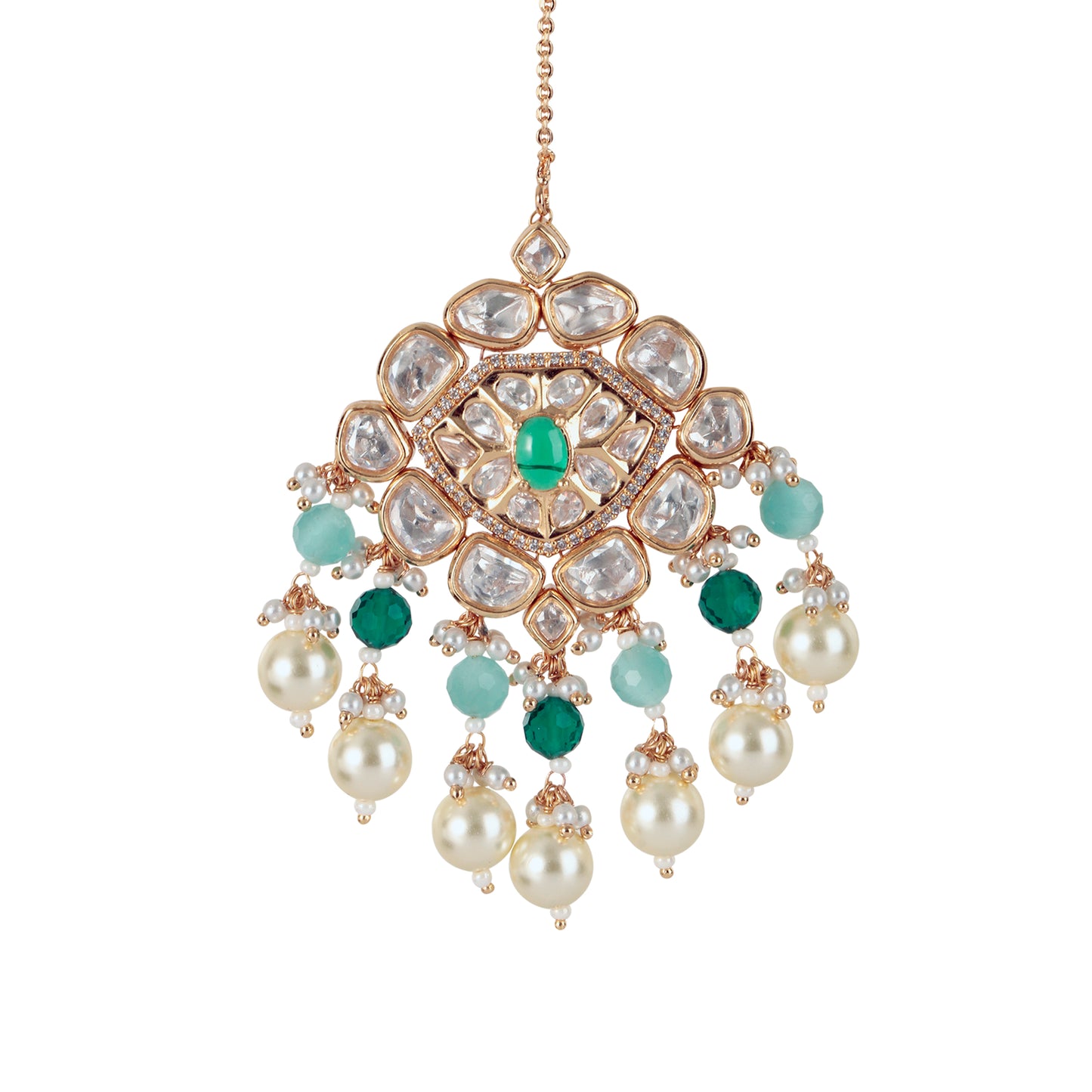 Kundan Necklace Set with Tikka