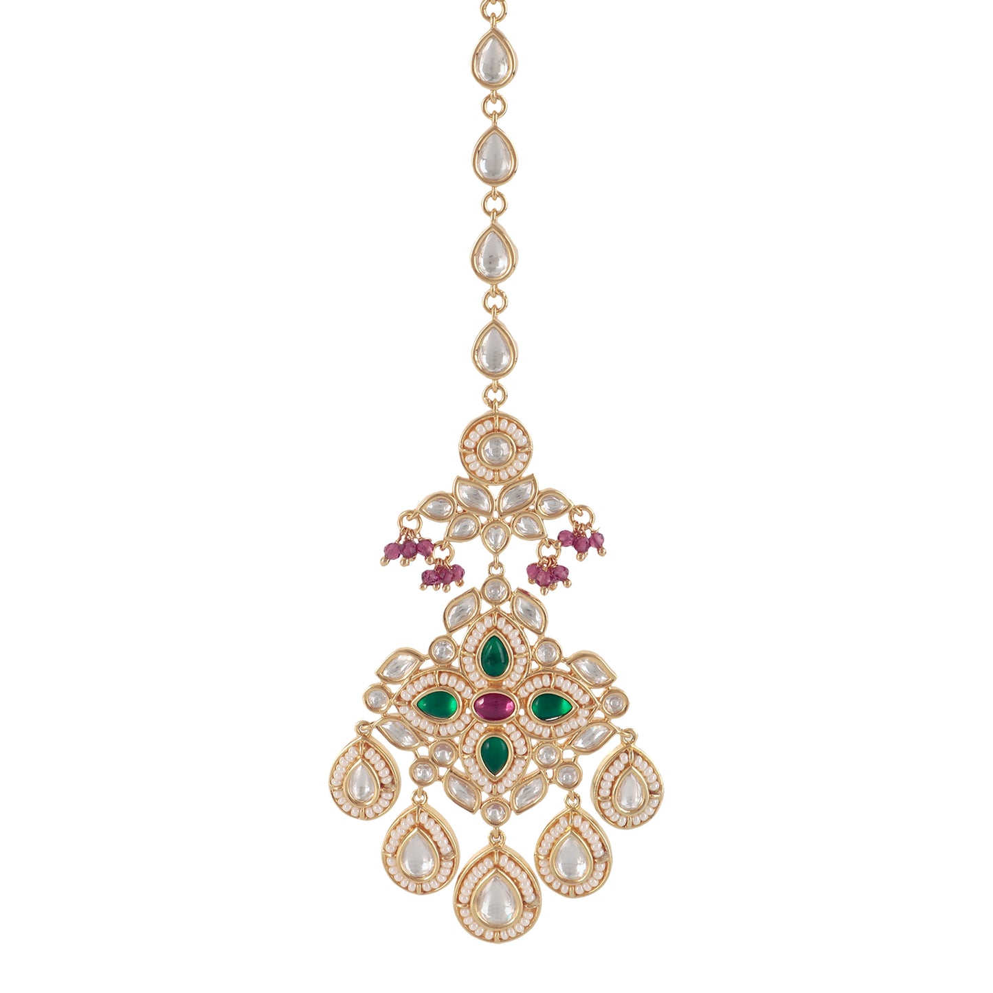 Kundan Necklace Set with Tikka