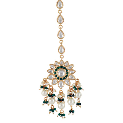 Kundan Necklace Set with Tikka