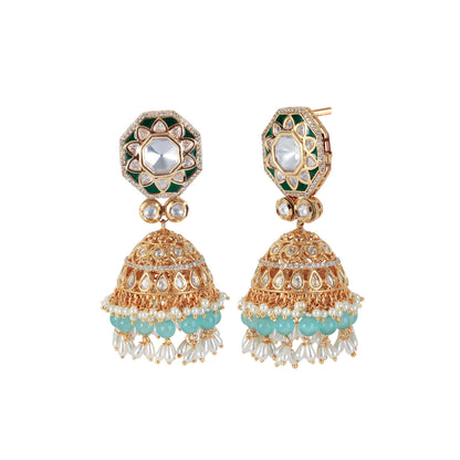 Bridal Kundan Necklace Set with Tikka