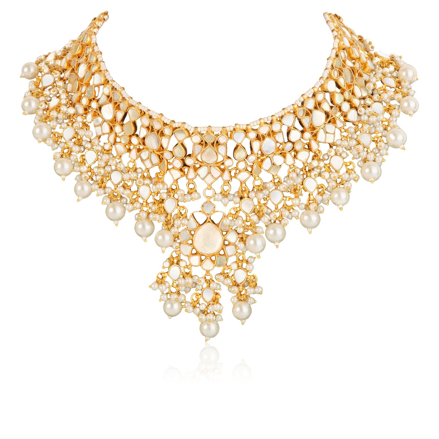Mother Of Pearl Necklace Set
