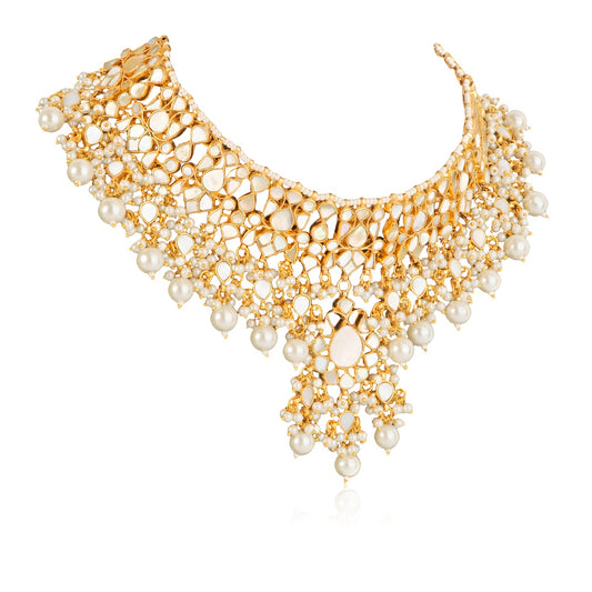 Mother Of Pearl Necklace Set