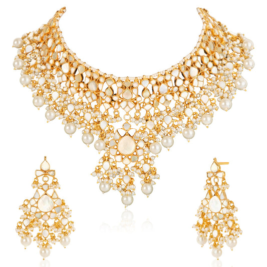Mother Of Pearl Necklace Set