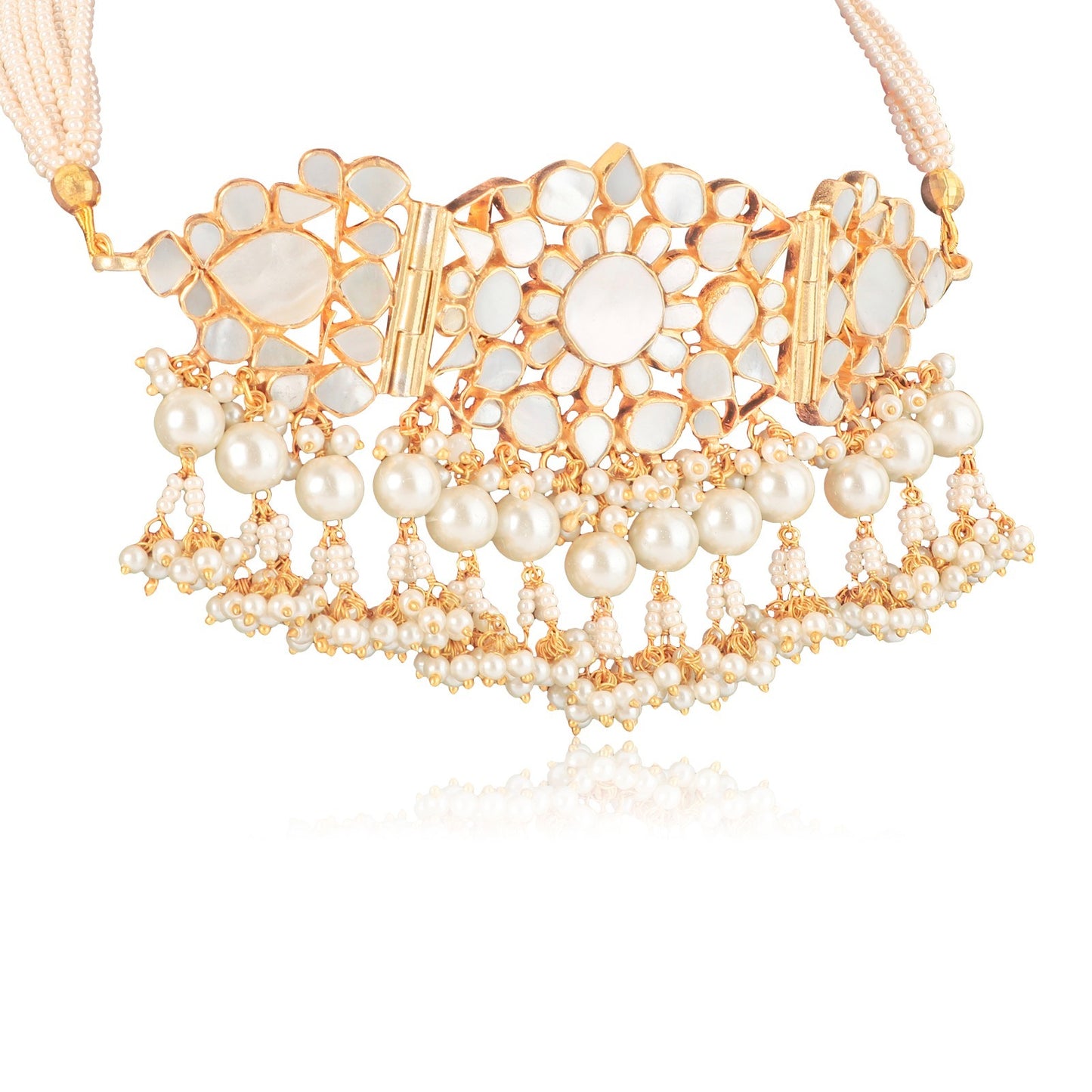 Mother Of Pearl Choker Set