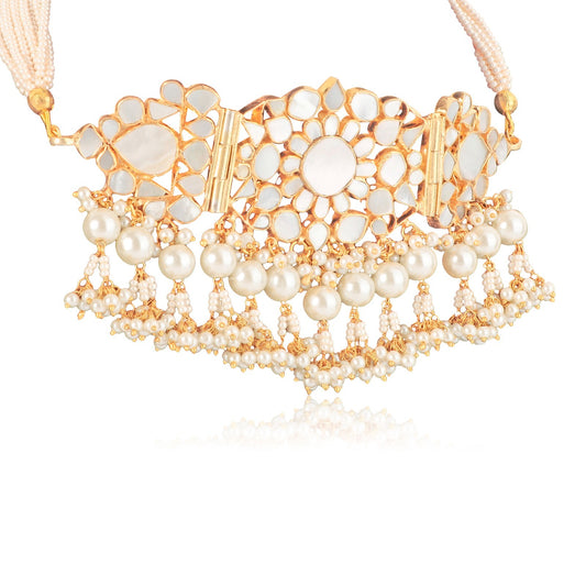 Mother Of Pearl Choker Set