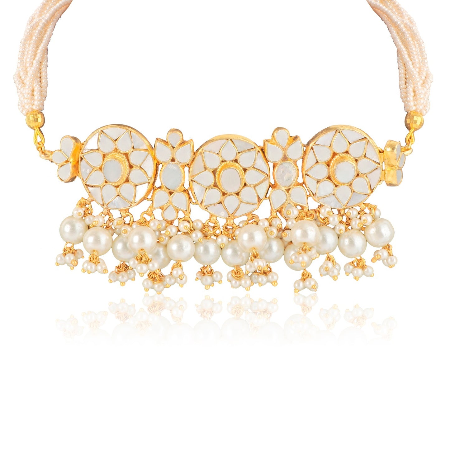 Mother Of Pearl Choker Set