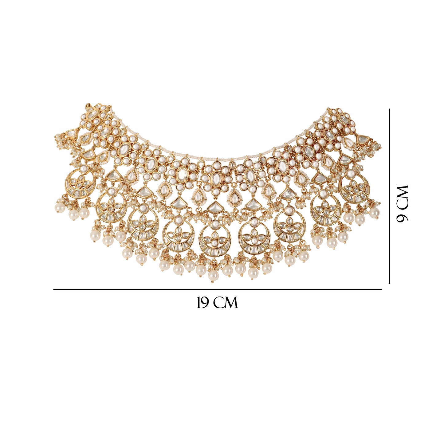 Kundan Necklace Set with Tikka