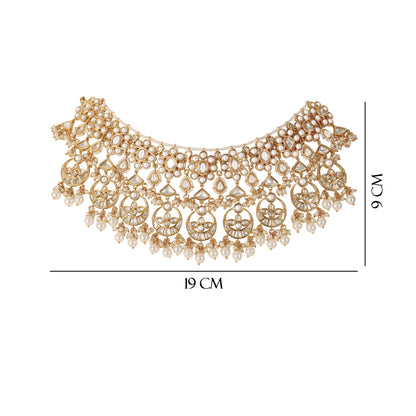 Kundan Necklace Set with Tikka