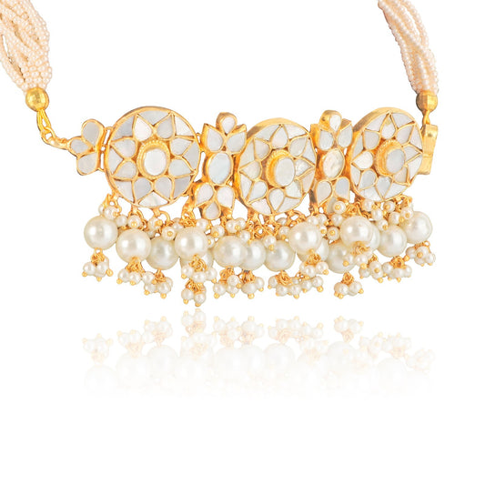 Mother Of Pearl Choker Set