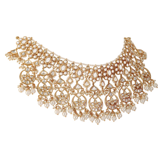 Kundan Necklace Set with Tikka