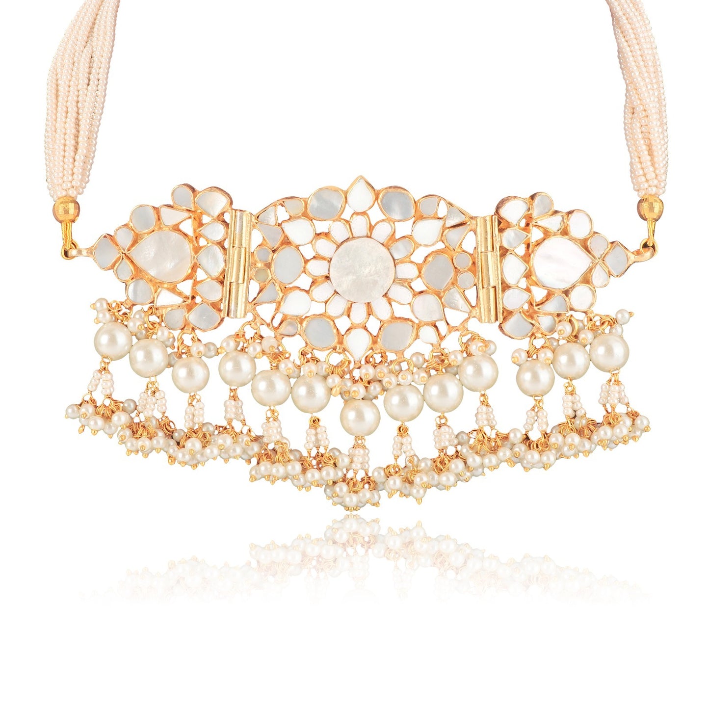 Mother Of Pearl Choker Set